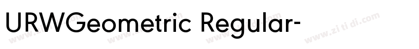 URWGeometric Regular字体转换 URWGeometric Regular字体转换